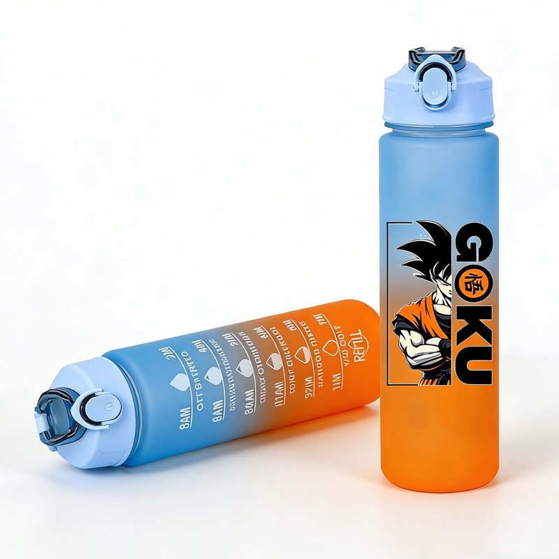 Outdoor Sport Glass Water Bottle - Dragons Ball 750ml Sport Cups Outdoor