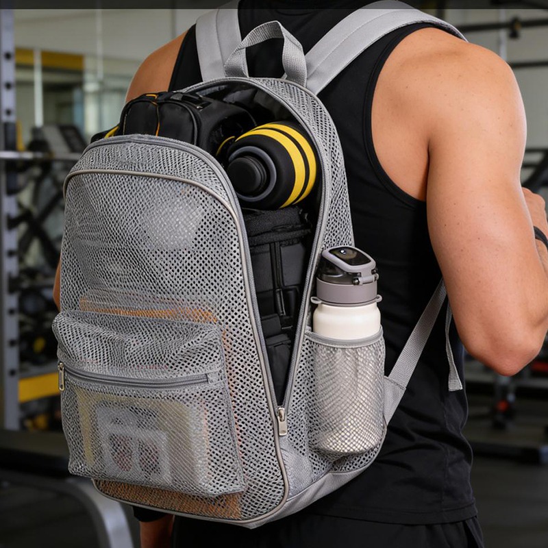 Breathable Mesh Backpack Light - Outdoor Sport Bag ulasan dan harga