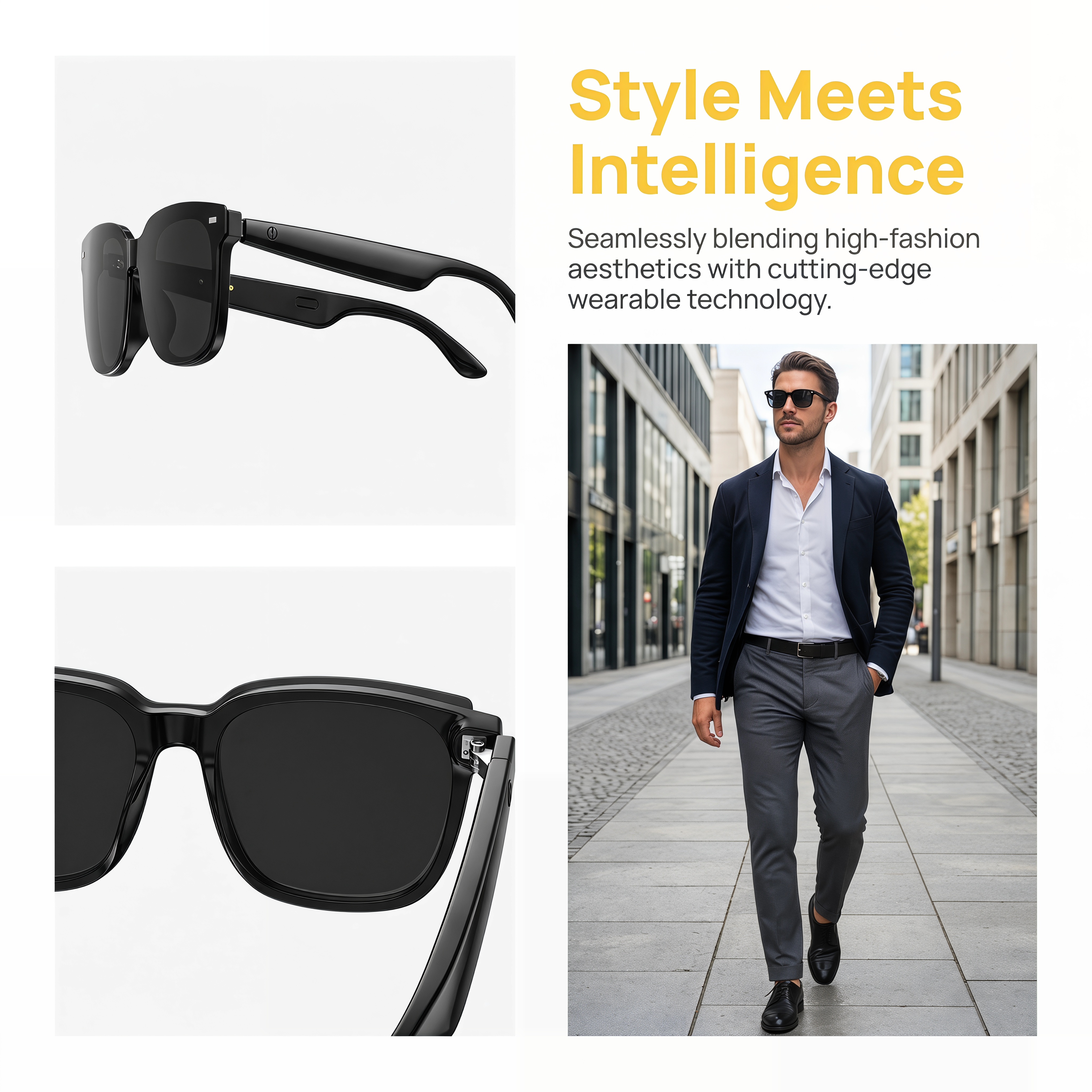 AI Open-Ear Bluetooth Glasses  - Outdoor Sport Bag ulasan dan harga