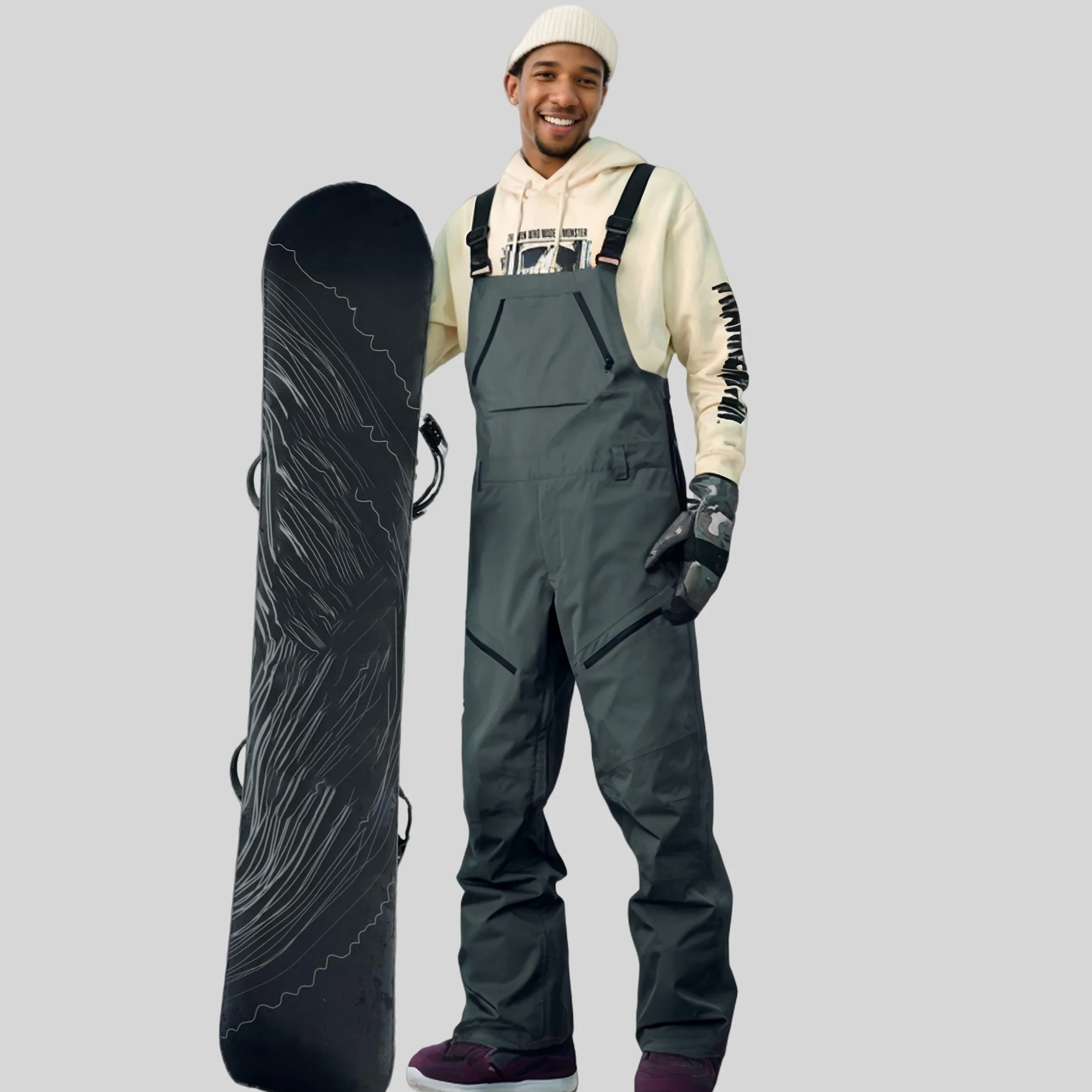 Snowboard Sport Strap Pants Wi - Outdoor Sport Waterproof Pants ulasan dan harga