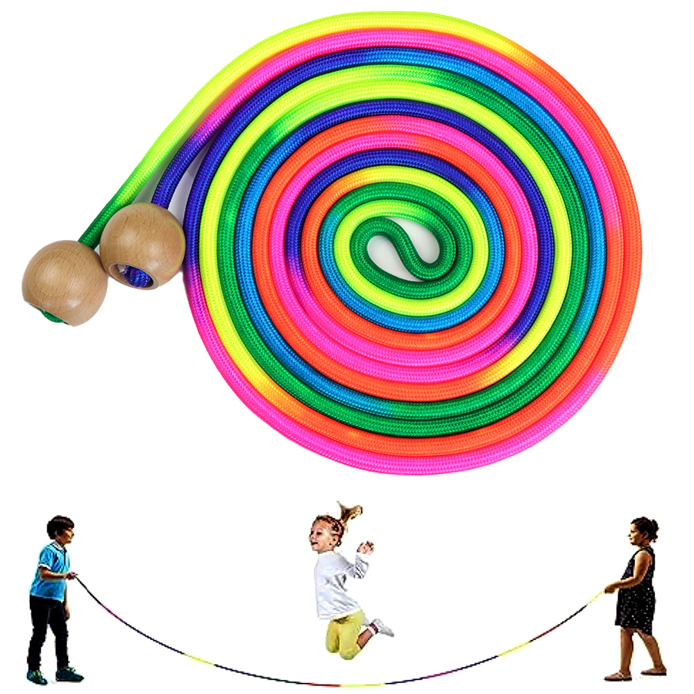 5M Rainbow Long Jump Rope for  - Speed Skipping Rope ulasan dan harga