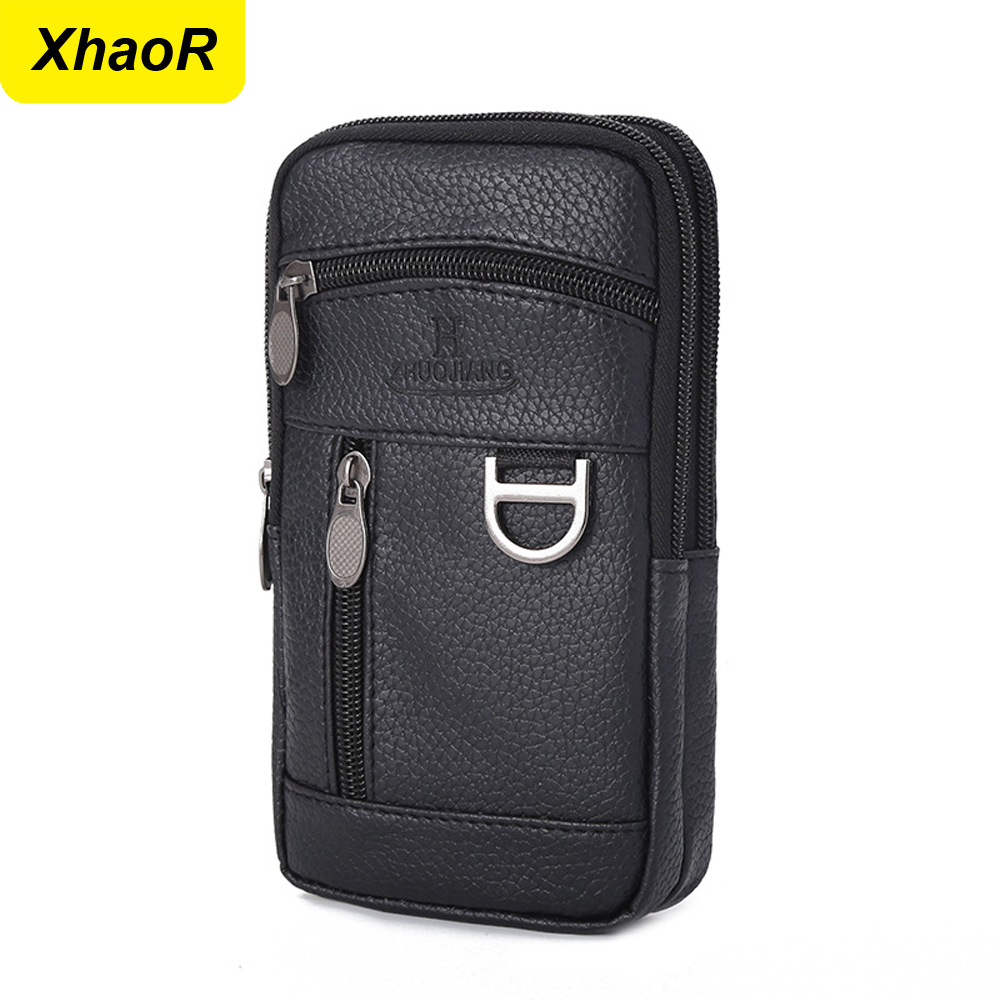 Men Waist Bag Mobile Phone Bag - Outdoor Sports Leisure ulasan dan harga