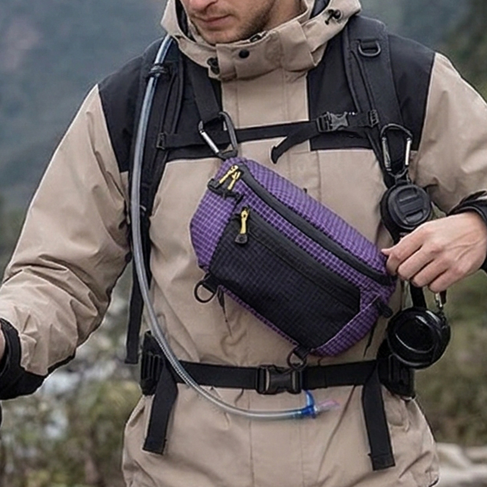 Nylon Waist Pack Waterproof Ou - Outdoor Sport Bag ulasan dan harga
