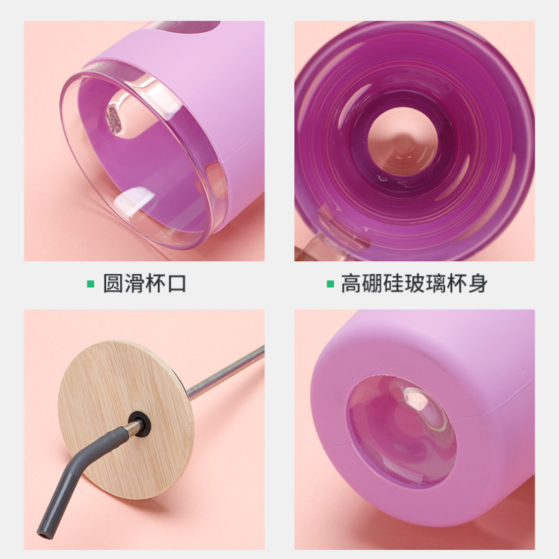 32oz Portable Silicone Glass B - Outdoor Sport Glass Water Bottle ulasan dan harga