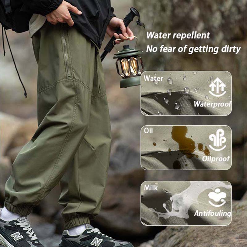 Men's Splicing Design Waterpro - Outdoor Sport Waterproof Pants ulasan dan harga