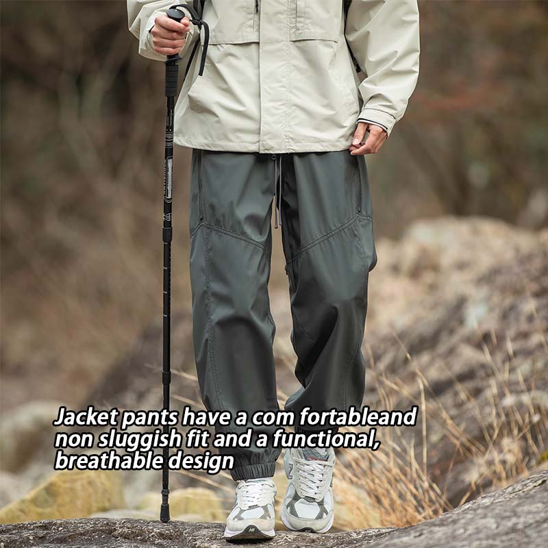Men's Splicing Design Waterpro - Outdoor Sport Waterproof Pants ulasan dan harga