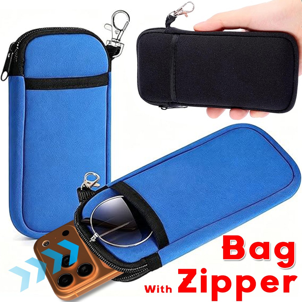 Nylon Fabric Phone /Glasses Zi - Outdoor Sport Bag ulasan dan harga