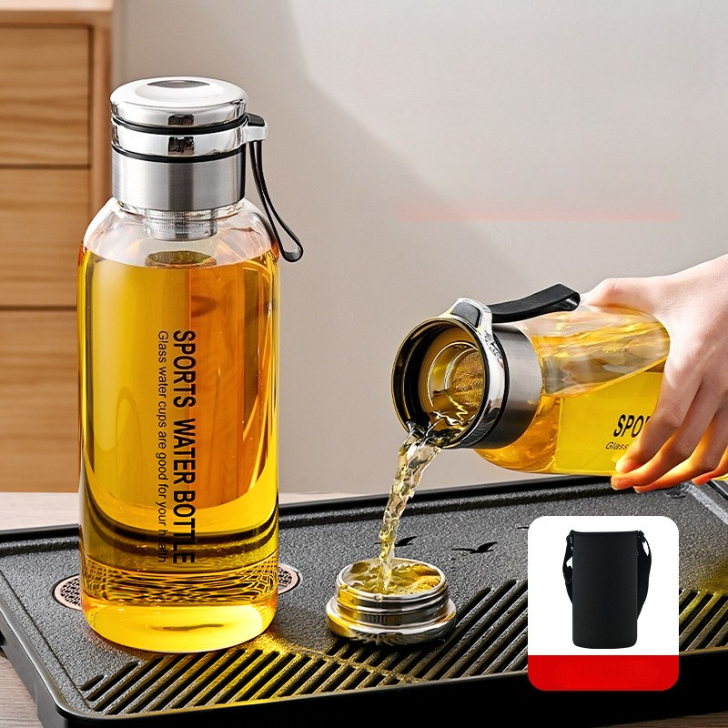 1.0/1.2 L Glass Water Bottle w - Outdoor Sport Glass Water Bottle ulasan dan harga